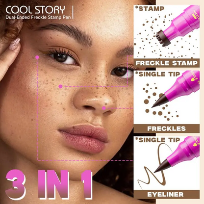 2-in-1 Waterproof Freckle Stamp & Eyeliner