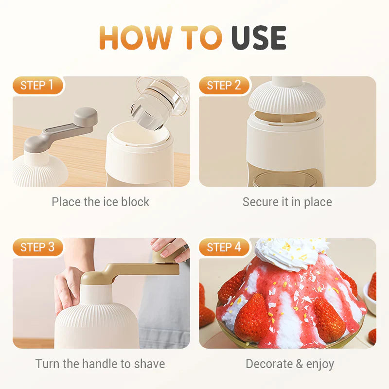 Manual Hand Crank Ice Shaver
