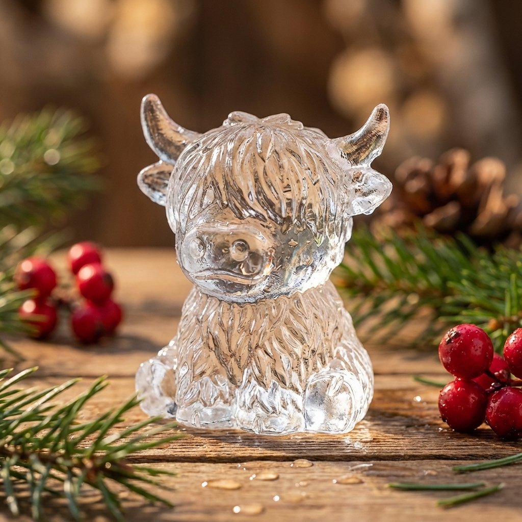 ⏳Last Day Special Price $6.99!!🐮 Mini Highland Cow Ice Cube Mold – Cute 3D Ice for Drinks, Parties & Gifts